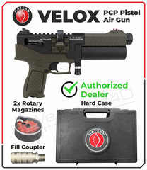 Hatsan Velox Bolt Semi-Auto PCP OD Green .25 Cal Air Pistol HGVLX25OD