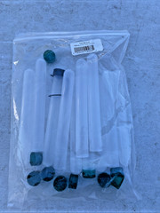 10 Vintage NEW Paintball Marker Tubes 10 Rounds Holder Speedloader Green Cap