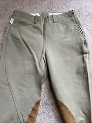 Tailored Sportsman Knee Patch Riding Breech Pants Jodhpurs KHAKI 18 USA MSP $199