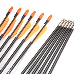 12PCS 31-inch Fiberglass Arrows SP700 Archery Hunting For Compound Recurve Bow