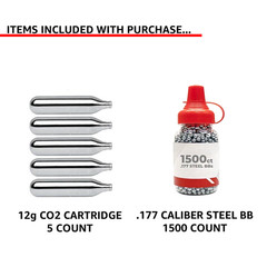 Crosman 1911BB .177 Cal Air Pistol CO2 BB Gun w/ 1500 BBs & 5 CO2 (40001)