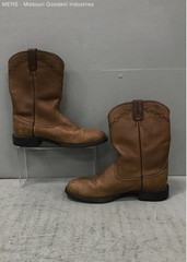 Ariat Heritage Roper Distressed Tan Leather Western Boots Women’s Size 9B