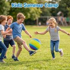 Playground with Pump – 8.5Inch Inflatable Bouncy Balls, Kickball Dodgeball Fo…