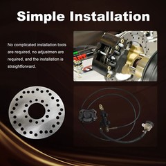 Hydraulic Rear Disc Brake Caliper Disk Rotor Pads for 150 200 250cc Dirt Bike
