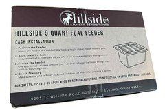 Adjustable Foal Feeder 9 Quart Creep Feeder Weanling