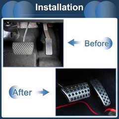 1 Set Automatic Foot Pedal Pads Foot Accelerator Pedal Covers for Dodge for