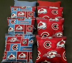 COLORADO AVALANCHE NHL Cornhole Bean Bags 8 ACA Regulation Toss Bags Fan Gift