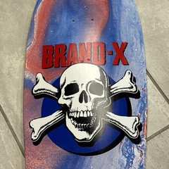 RARE Vintage BRAND X Original DedHed Skull SKATEBOARD SKATE DECK nos new