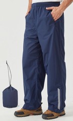 Eigioo Mens Packable Rain Pants Waterproof Windproof Outdoor Rain Overpants For