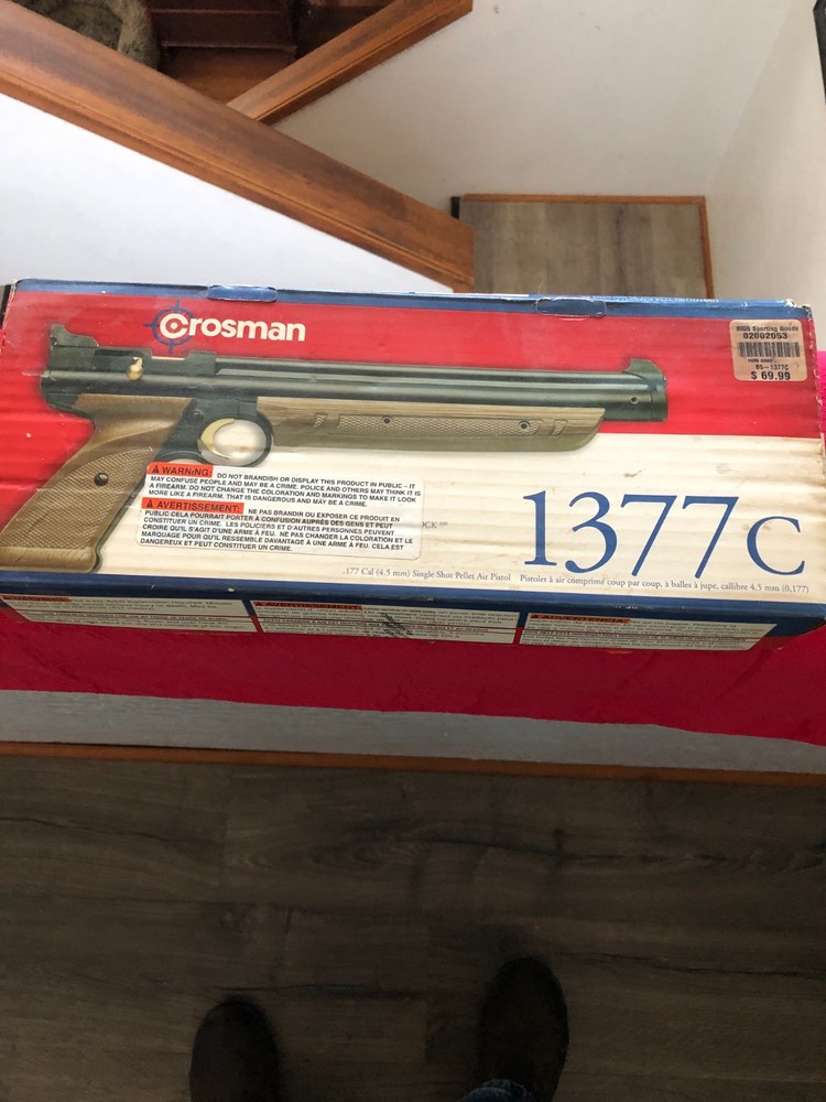 CROSMAN AMERICAN CLASSIC 1377 AIR PISTOL W/ MODEL 1399 SHOULDER STOCK