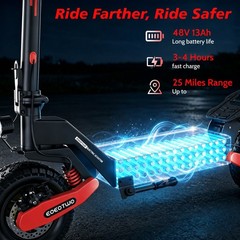 EOEOTWO 1200W Electric Scooter for Adults 30MPH Off-Road Foldable Commuter 330lb