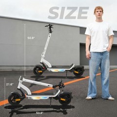 Adult Electric Scooter 1000W Folding Commuter E-Scooter 28MPH Fast Speed 38miles