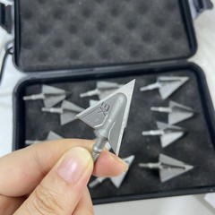 6PCs Archery Hunting 125 Grain Broadheads Steel Tips Arrowheads Crossbow Shoot