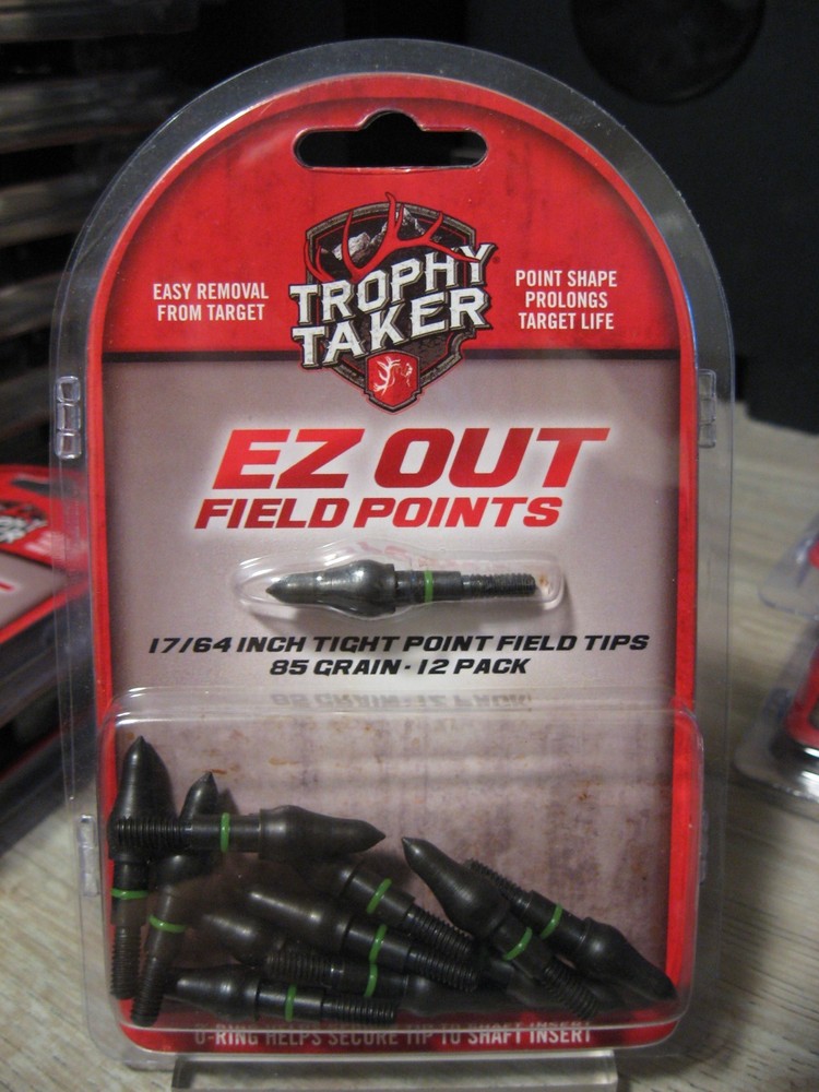 Trophy Taker EZ Out Field Points – Easy Removal Arrow Tips – Choose Size