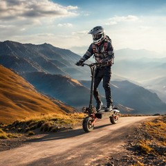 Folding Electric Scooter for Adult 6000W Dual Motor 50MPH 60V 38AH Fast Escooter