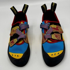 La Sportiva Men’s Oxygym Climbing Shoes Black Blue Yellow Red US 9.5 EU 42.5