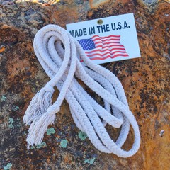 14 Ft. Braided 3 Strand Natural Cotton Soft Thick Heavy Breaking Reins