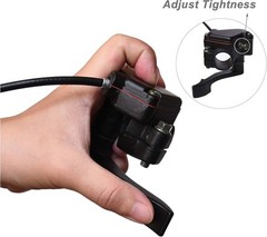 7/8» 22mm Thumb Throttle Cable Accelerator Handle Assembly for 50cc 70cc 90c…