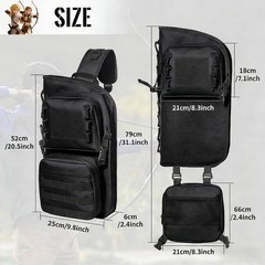 Lightweight Back Arrows Quiver with Molle System Pocket Foldable Hip Arrows Bag