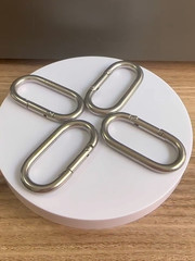 1/4 Inch 4PCS Heavy Duty Carabiner Clip 2.36″ Spring Snap Hooks Spring Clips