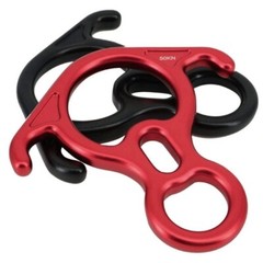 50KN Rescue Figure 8 Descender Large Bent-ear Rappel Gear Belay Climbing Device