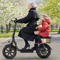 AOVOPRO Electric Scooter W/ Seat, 500W 10.4Ah 22mph Commuter Foldable E-Scooter