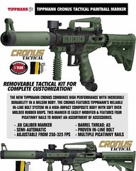 Maddog Tippmann Cronus Tactical Bronze HPA Paintball Gun Starter Package Olive