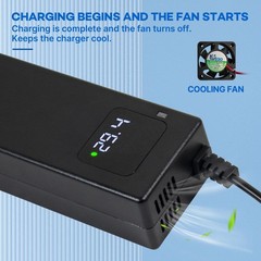 29.4V 2A Lithium Battery Charger DC 1 Prong 5.52.1mm Connector for 7s 24v Li-…