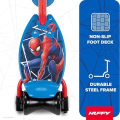 Durable 3-Wheel Toddler Scooter with Spider-Man Design – Adjustable & Light-Up