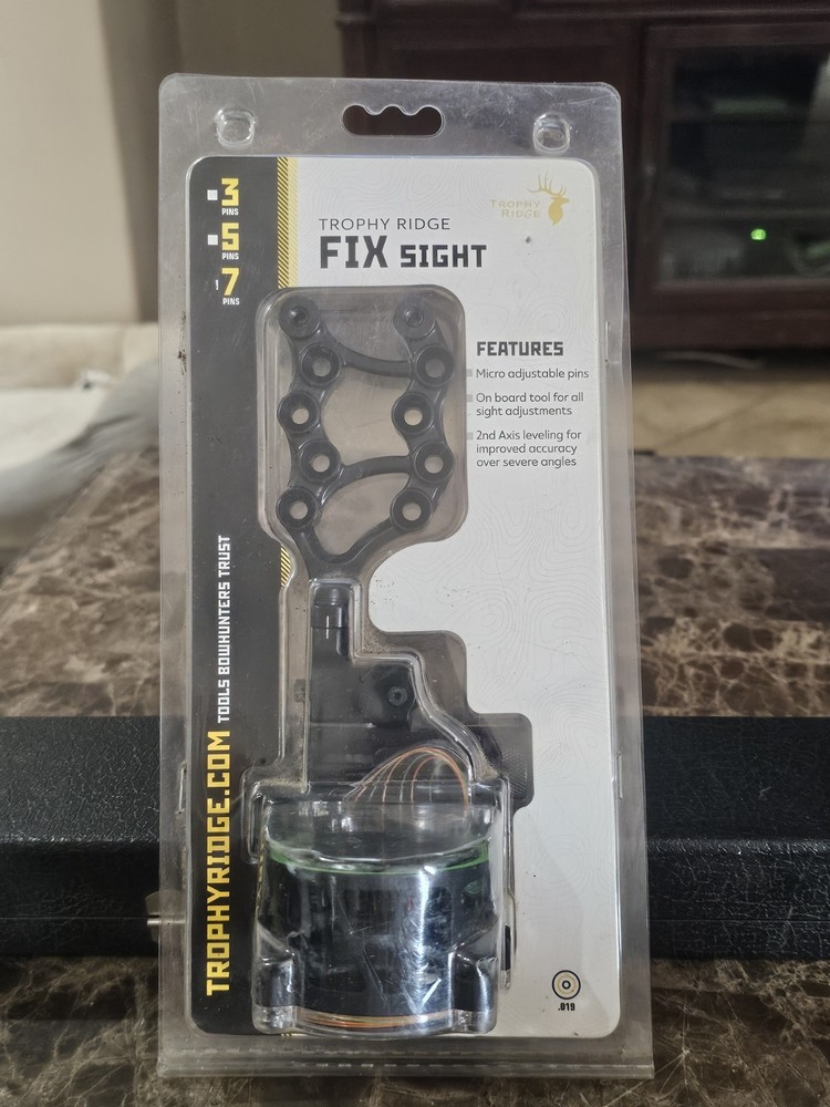 Trophy Ridge Fix Archery Bow Sight, Right Hand, 7-Pin 0.019