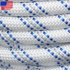 1/2″×120FT Breaking Strength 1485 Pounds 48 Strand Double Braid Polyester Rope