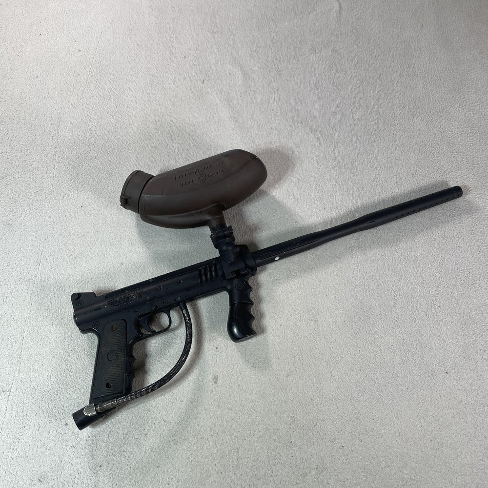 Tippmann Model 98 Paintball Marker Black Mechanical Semi Auto W Hopper Outdoor