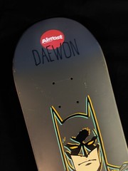 SUPER RARE Batman Daewon Song Almost DC Comics Skateboard Deck Matte Grey Marvel