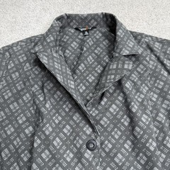 Kerrits Jacket Womens XL Stretch Competitor Show Coat Gray Geometric Zip Pockets