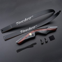 62» 25-50lbs Takedown Recurve Bow Archery Target Hunting Shoot Wooden Riser Bow