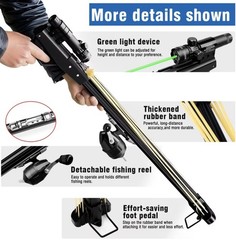 Fishing Slingshot Kit Catapult Reel Set for Outdoor Archery and Hunting Fish