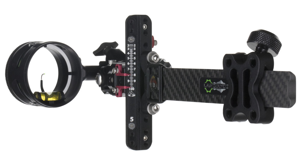 Axcel- Landslyde – Carbon Pro Slider Sight w/AccuStat II Scope – 2 Pins- .010 Fi