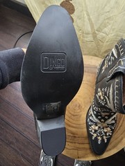 Dingo DI 748 BLACK Embroidered Western Boots US Size 8.5M