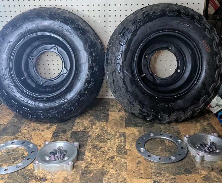 Segway X2 OEM CST Pair Of Wheels includes Tires, Rims, Axel Mounts – Set Of 2