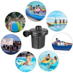 Electric Air Pump Inflator Pool, Portable for Gym Outdoor (Black)