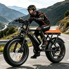 🚲1500W ADULT ELECTRIC BIKE 60MILE 33MPH 20» FAT TIRES OFF-ROAD E-MOUNTAIN BIKE