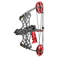 45lbs 18″ Mini Compound Bow Dual-use Steel Ball Arrows Archery Fishing Hunting