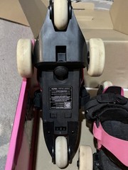Cardiff Skate Co. Cruiser Adjustable Youth Roller Skates Pink/Black EU 30-37
