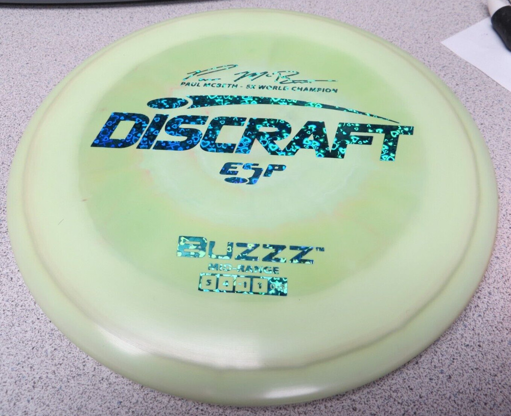 5X McBeth ESP Buzzz-Swirly Olive Green w Holographic Hearts Foil NEW