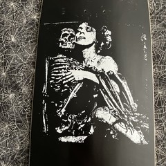 Skull Skates Death Cuddle Football Shaped 90s Skateboard Deck Old School Horror