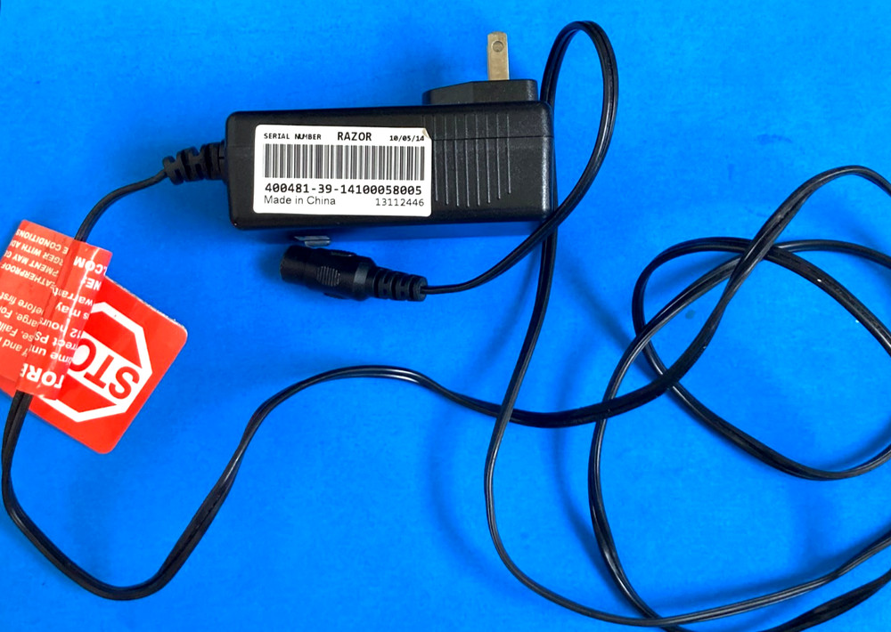 Razor Scooter Power Adapter Charger Works Free Ship