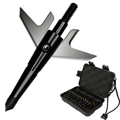 1 Dozen Swhacker Broadheads 100Gr 1.75″ Cut Compound Recurve Bow Crossbow Tip