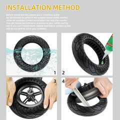 Solid Rubber Tire 10X2.5 Inch for Ninebot Segway MAX G30 G30P G30LP Electric Sco