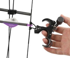 Archery Release Aid 3 Finger Thumb Trigger Compound Bow Hunting Shooting Target