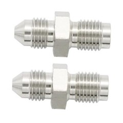-3 AN AN3 Male Flare to 3/8-24 Male Inverted Thread Pipe 3AN to 3/8-24 (2 Pack)